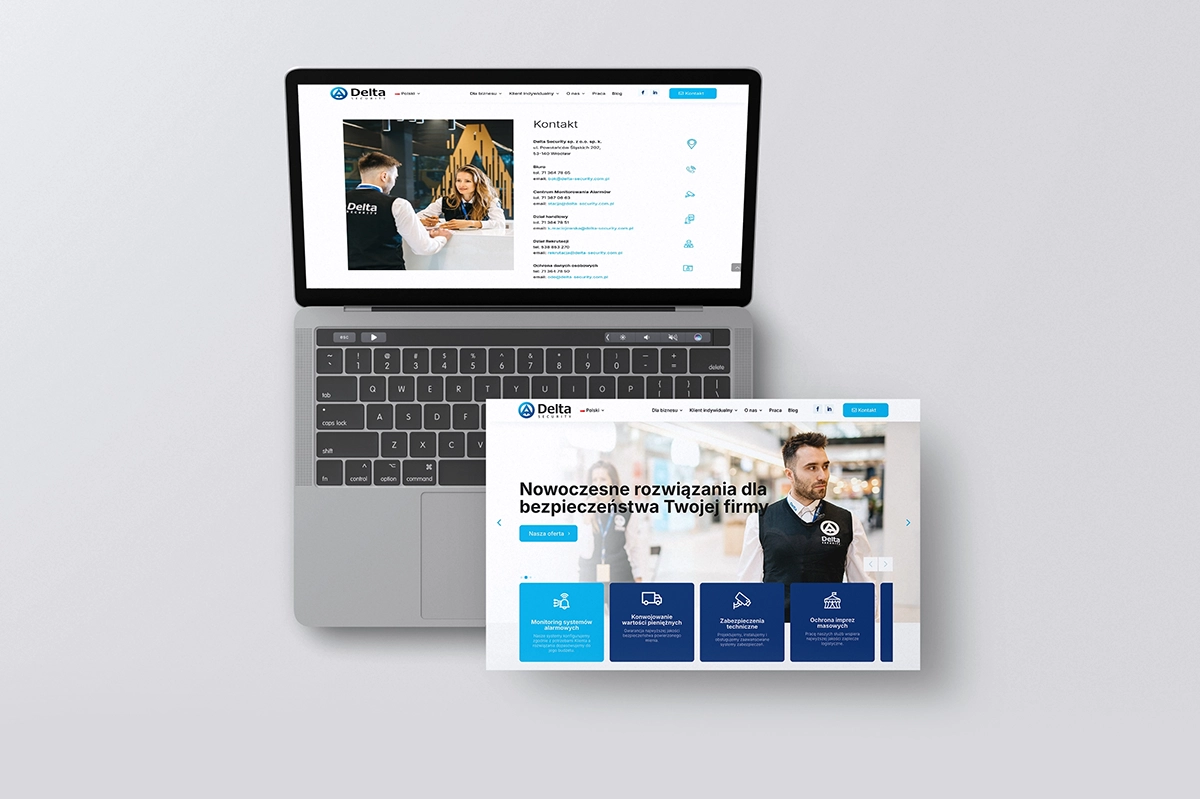 Delta Security Delta Security Strony internetowe Wrocław - Dst Design